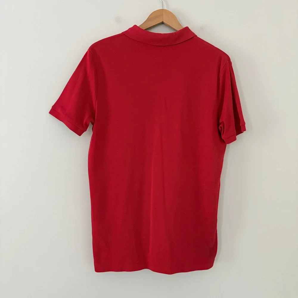 Polo Ralph Lauren Mens Shirt S Red Classic Fit Short Sleeve Pony Logo Cotton